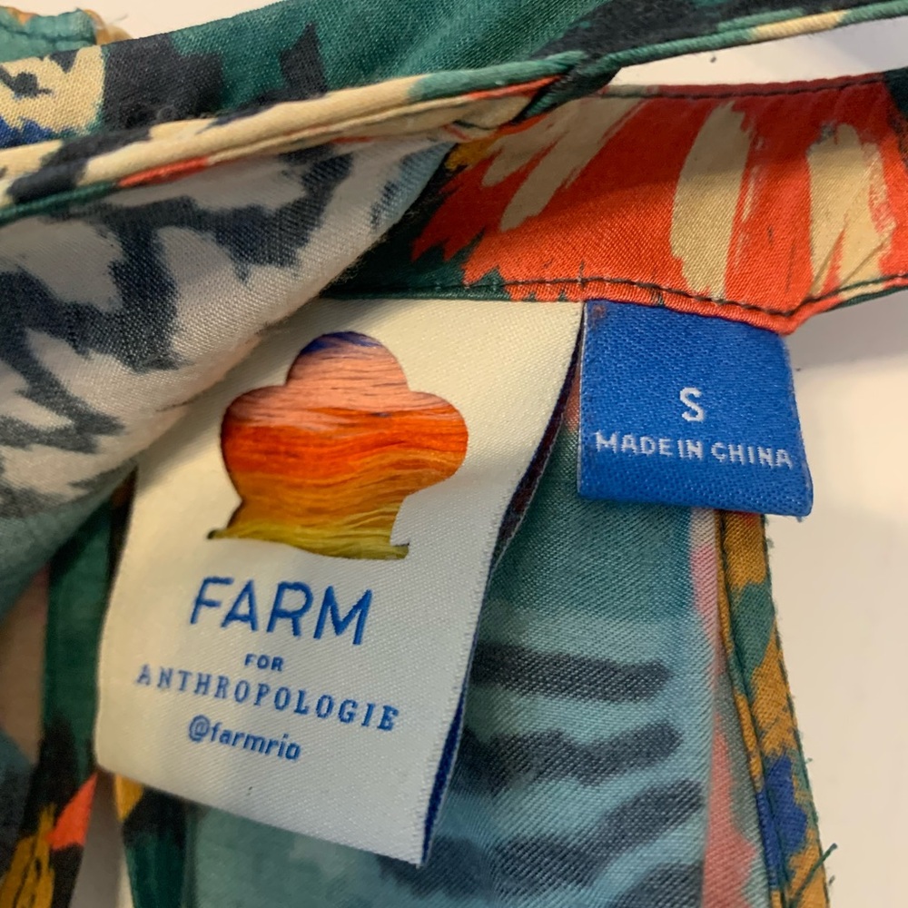 Anthropologie Farm Rio printed halter jumpsuit - Picture 5 of 5
